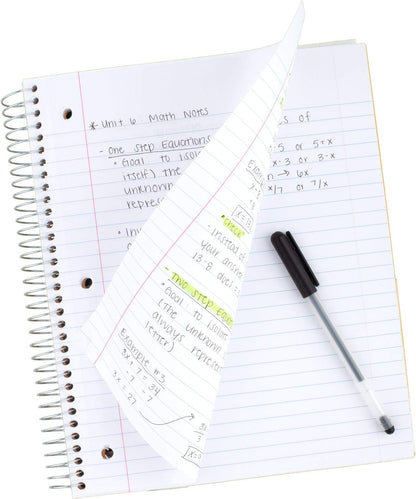 Spiral Notebook, 3-Subject, Wide Ruled Paper, 10-1/2" X 8", 150 Sheets, Harvest Yellow (930011CJ1)