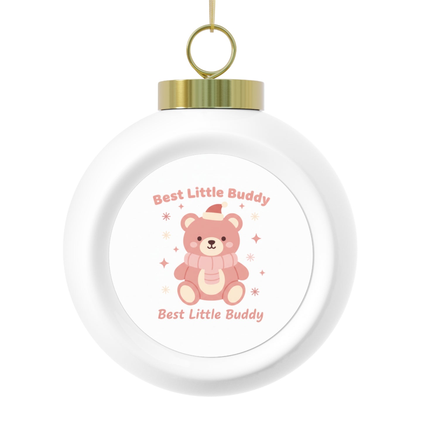 Christmas Ball Ornament - Best Little Buddy Ceramic Tree Decoration
