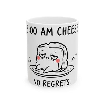 11oz Ceramic Mug, Three Am Cheese, Family Gift, Friend Gift