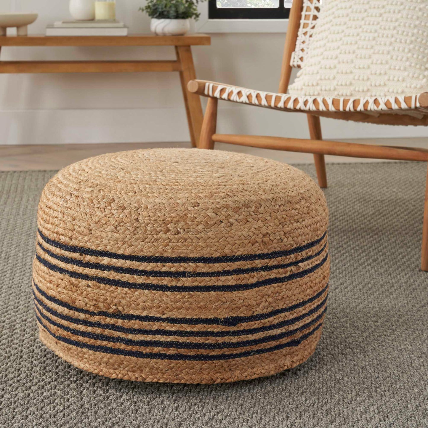 Jute Pouf