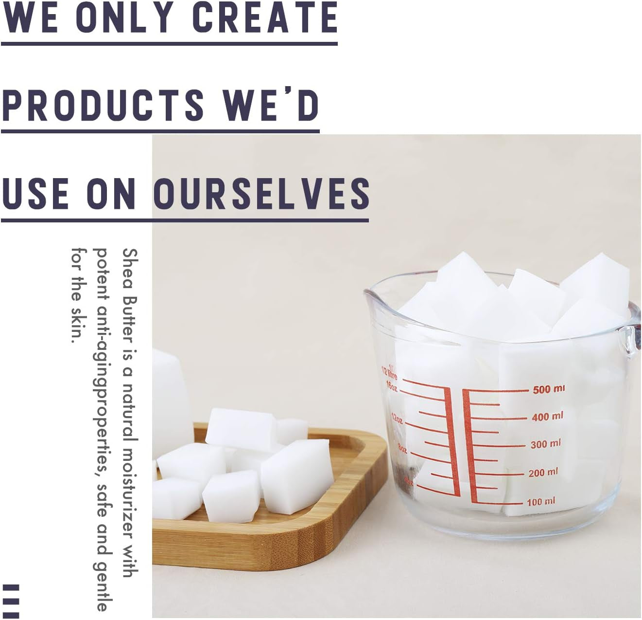 DIY Melt & Pour Shea Butter Soap Making Kit, Includes Shea Butter Soap Base, Glass Measuring Cup, Liquid Dye