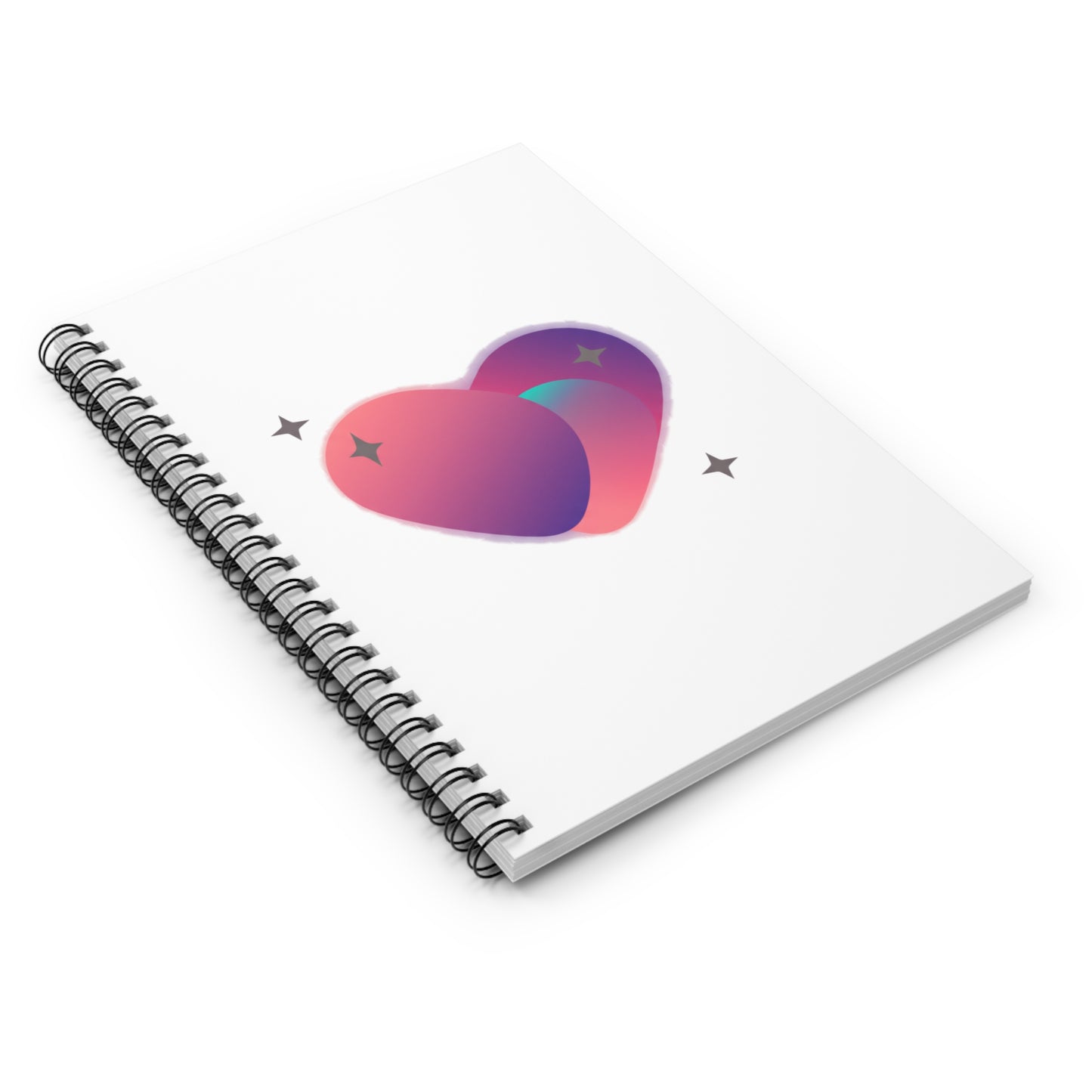 Gradient Blob Heart | Spiral Journal Notebook for Notes & Plans | Back to School, Galentine’s Gift | Y2K Aesthetic