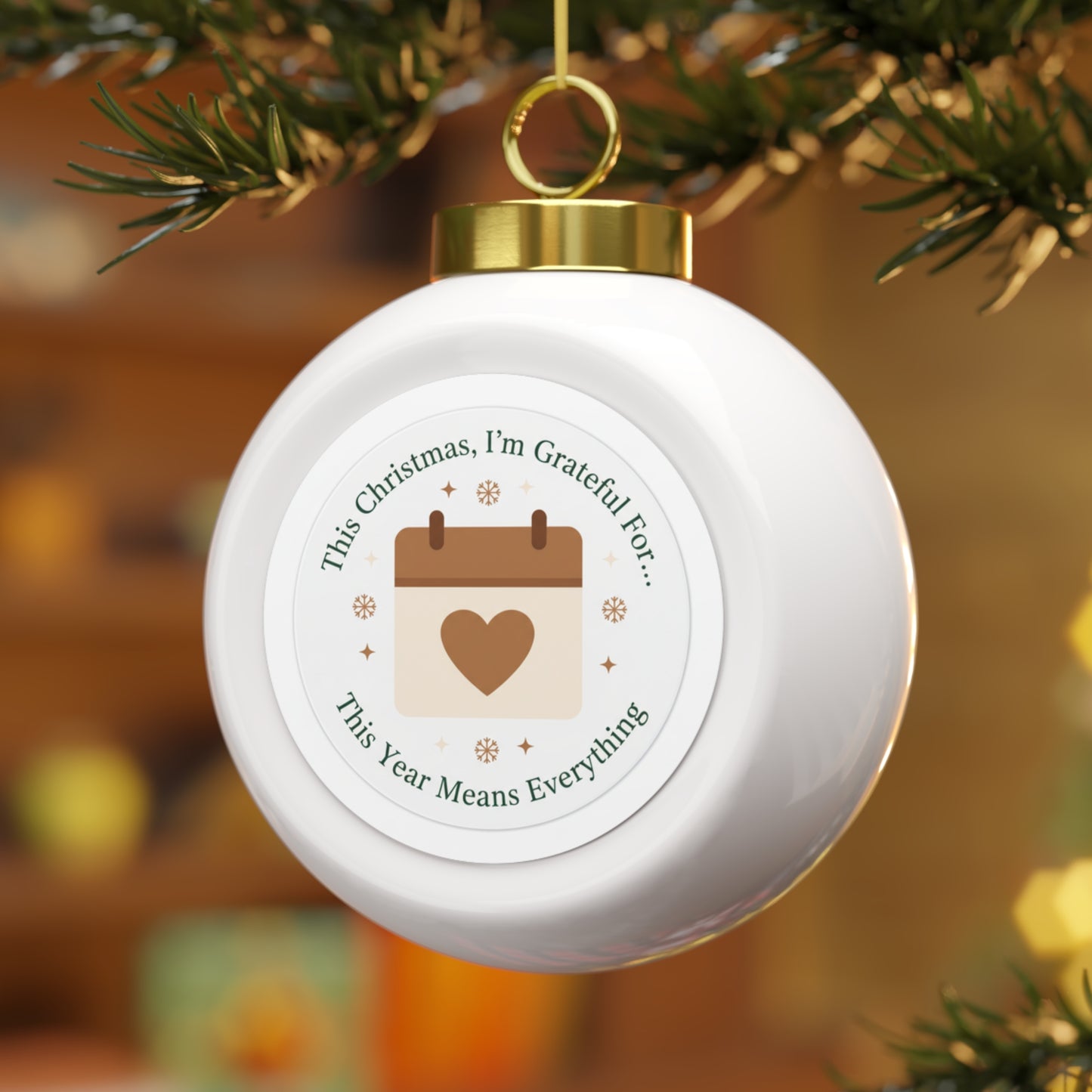 Ceramic Christmas Ornament - This Year Means Everything