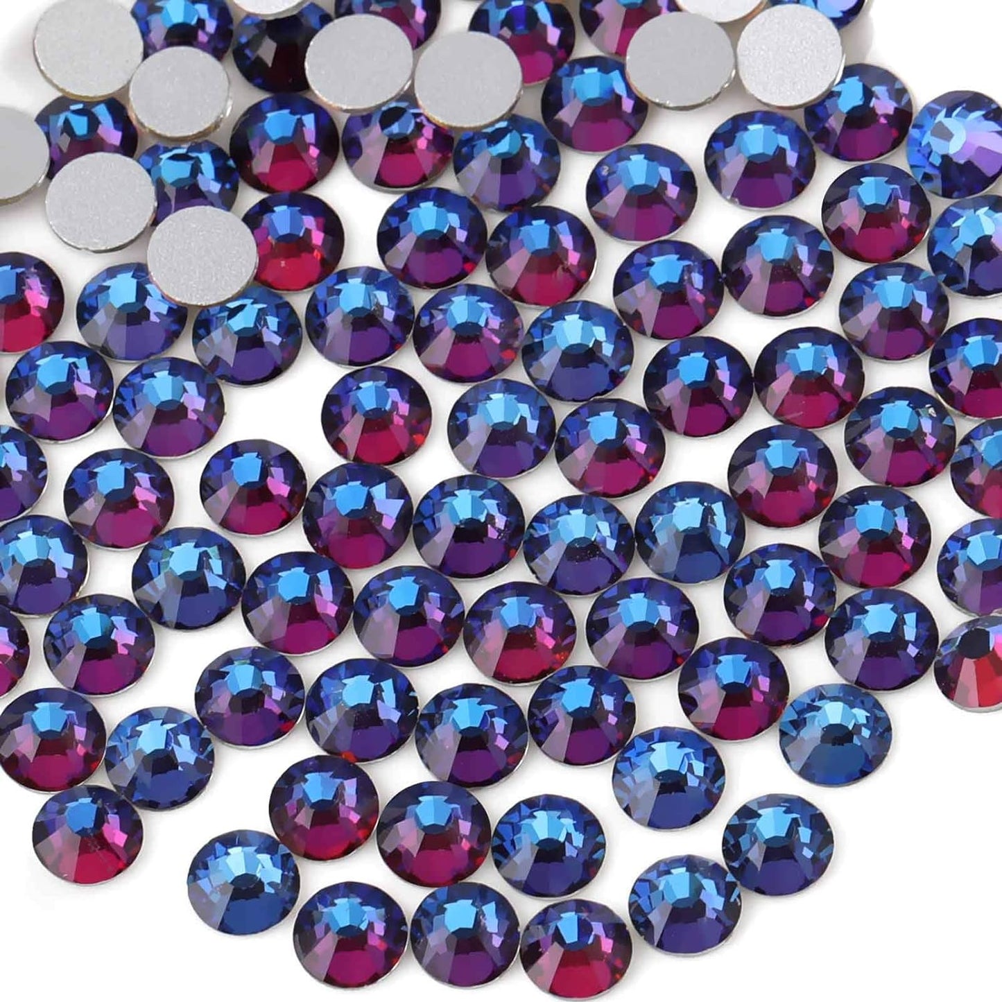 Flat Back Crystal Rhinestones round Gems, Black (4.6-4.8Mm) Ss20/1440Pcs