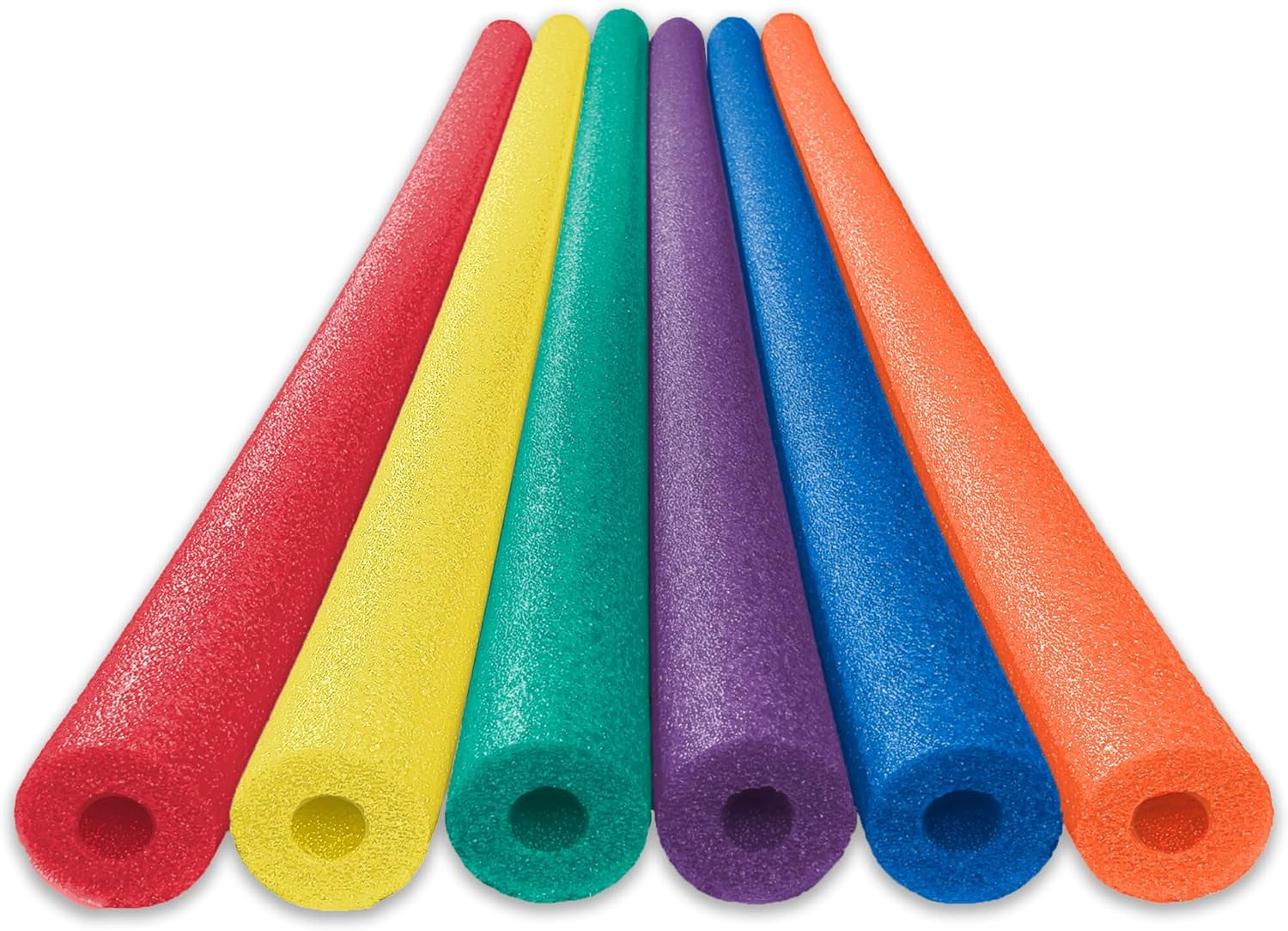 Deluxe Foam Pool Swim Noodles - 6 Pack