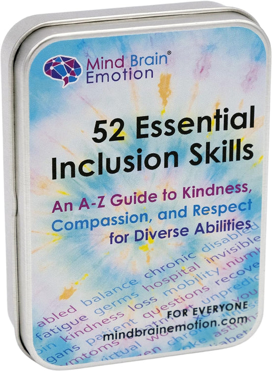 52 Essential Inclusion Skills - a to Z Guide to Kindness, Compassion, Respect for Diversity and Disabilities - Educational Cards by Harvard Educator and Health Advocate to Teach Kids Empathy