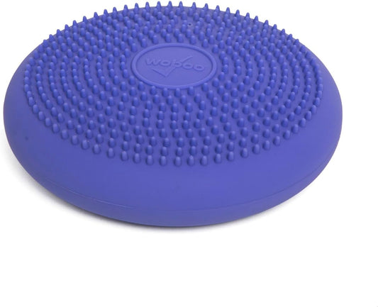 Bouncyband Wiggle Seat, Purple, 1-Pack – Small 10.75” D X 2.5” H Wobble Cushion for Kids Aged 3-7 – Sensory Tool Promotes Active Learning & Improves Productivity – Includes Pump for Easy-Inflation