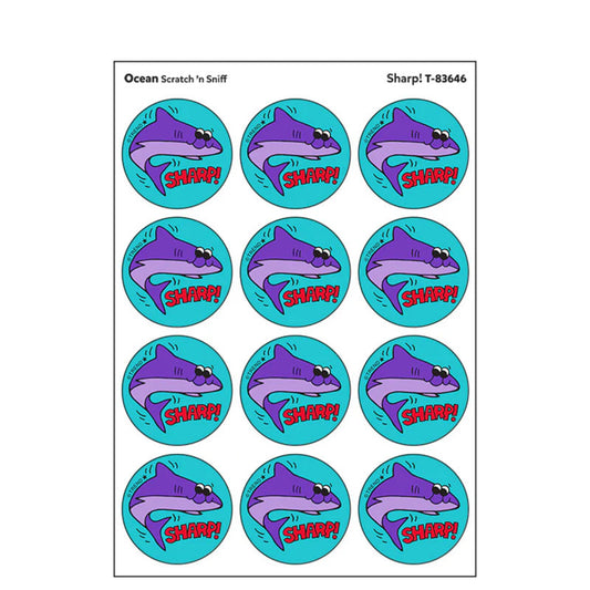 Sharp!/Ocean scent Retro Scratch 'n Sniff Stinky Stickers®, 24 ct.