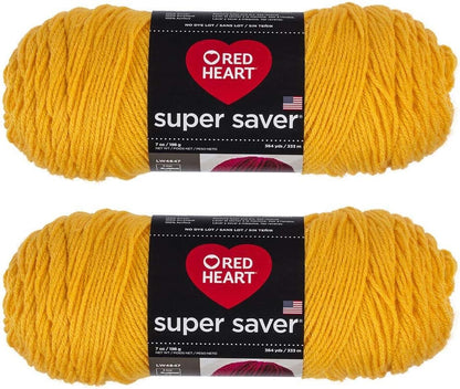 Bulk Buy:  Super Saver (2-Pack) (Cherry Red, 7 Oz Each Skein)