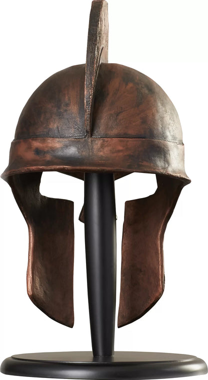 Greek Spartan Helmet Sculpture