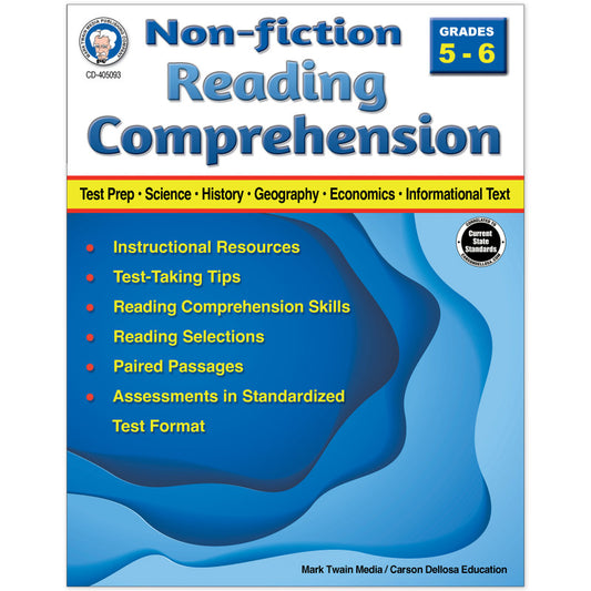 Nonfiction Reading Comprehension, Grade 5-6