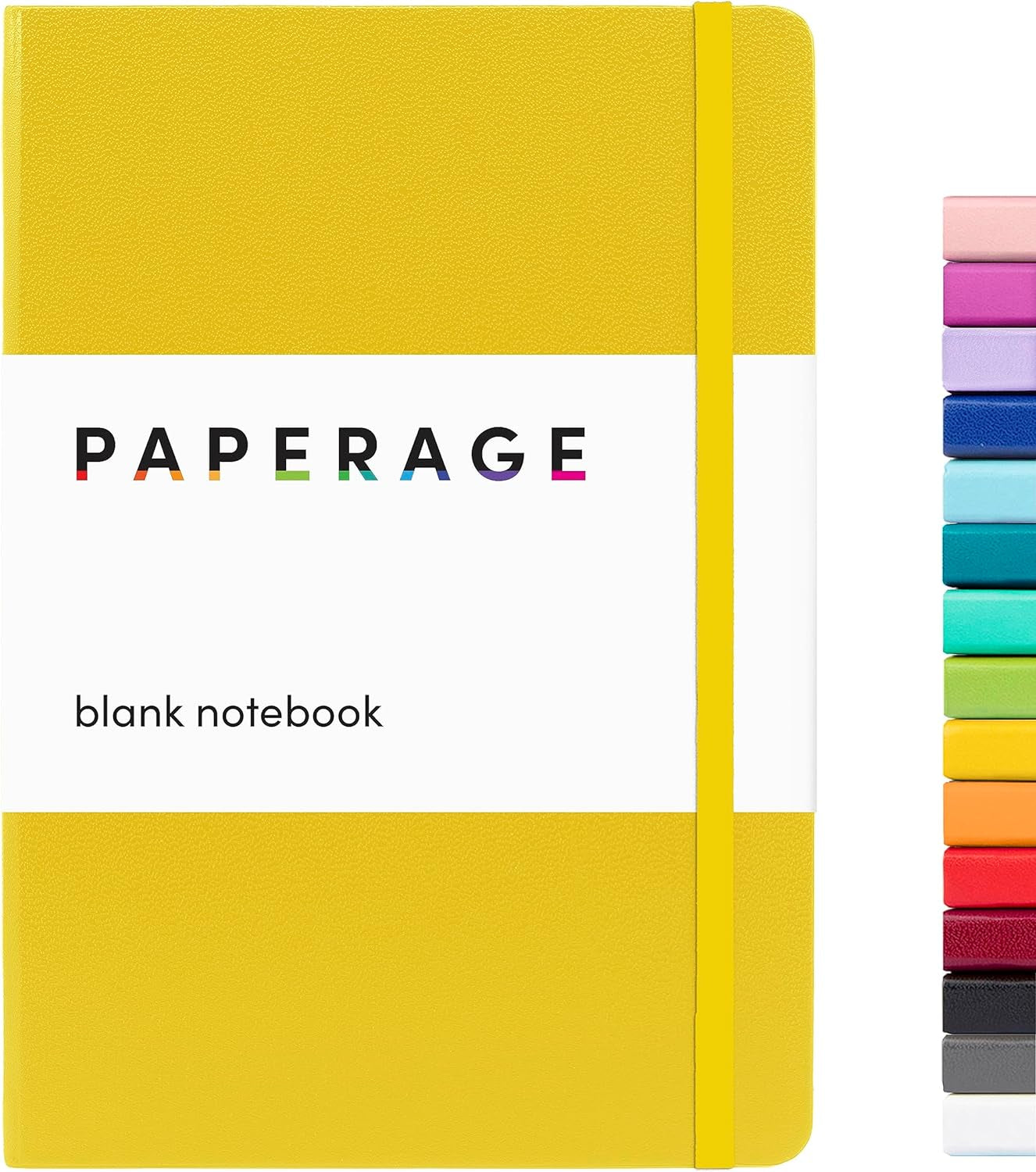 Blank Journal Notebook, (Yellow), 160 Pages, Medium 5.7 Inches X 8 Inches - 100 Gsm Thick Paper, Hardcover