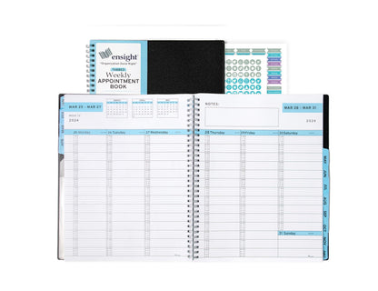 2024 Appointment Book & Planner    8.5 x 11 inches Large Tabbed Daily Hourly