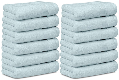 Resort Collection Soft Washcloth Face & Body Towel Set  12x12 Luxury Hotel