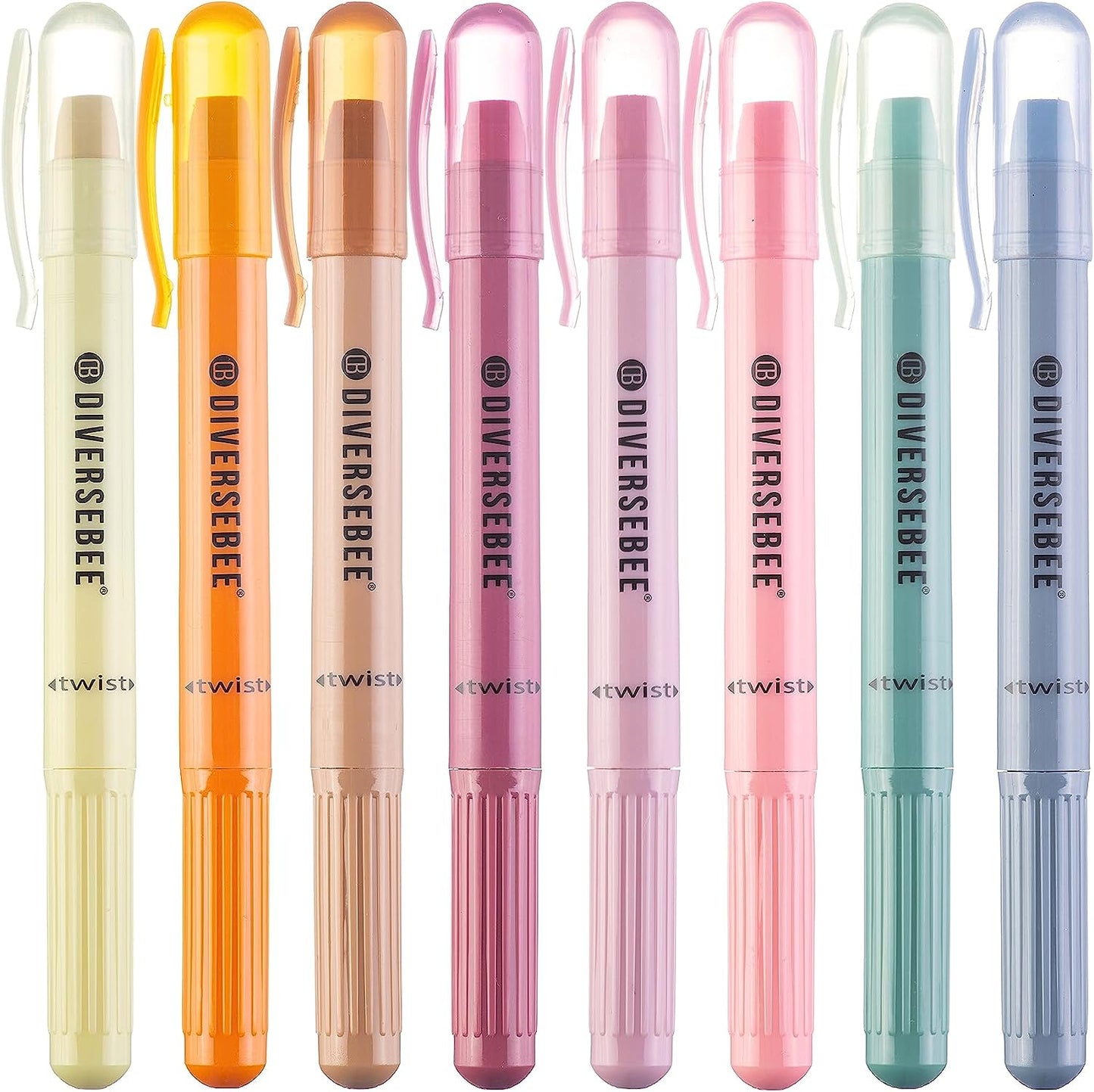 Bible Highlighters and Pens No Bleed, 8 Pack Assorted Colors Gel Highlighters Set, Cute Bible Markers Study Journaling School Supplies & Accessories (Pastel)