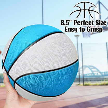 Mini Basketball Replacement 8.5 Inch Mini Pool Basketballs Ball Hoop Indoor Outdoor Toy, Fits All Standard Swimming Pool Basketball Hoop Pool Game Toy Water Games