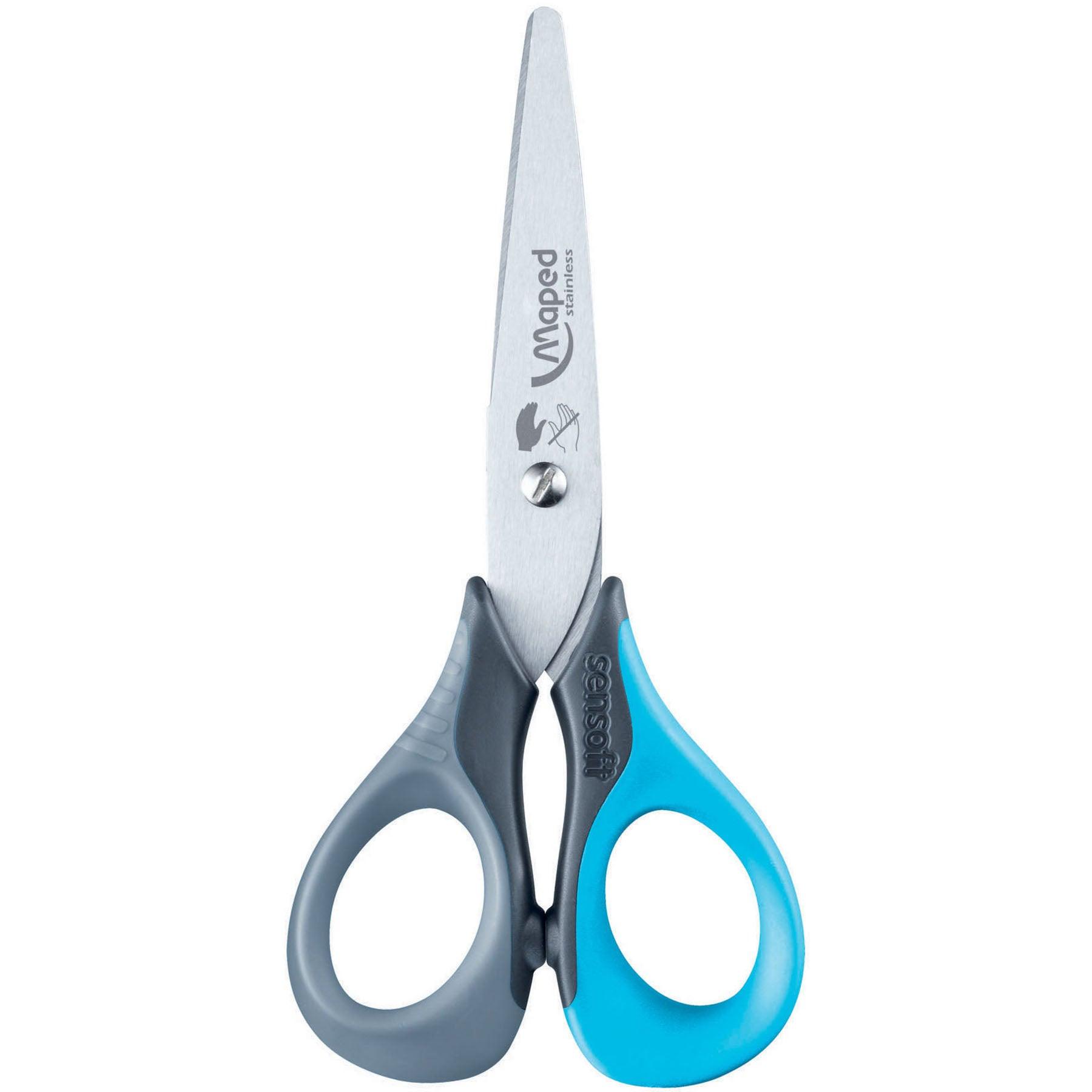 5" Sensoft Scissors with Flexible Handles - Lefty, Pack of 12 - Loomini