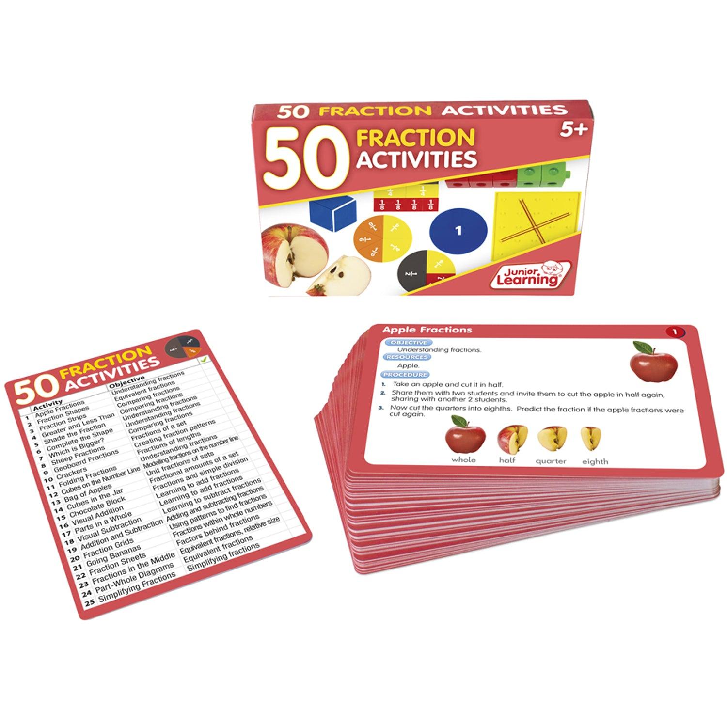 50 Fraction Activities - Loomini