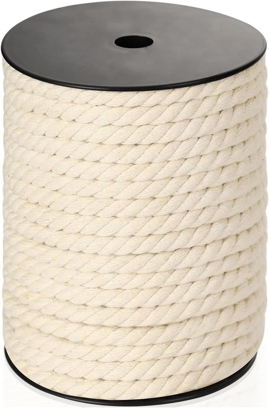 Macrame Cord 3Mm X 328Yards(984Feet), Natural Cotton Macrame Rope - 3 Strands Twisted Macrame Cotton Cord for Wall Hanging, Plant Hangers, Crafts, Gift Wrapping and Wedding Decorations