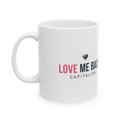 Love Is A Social Construct But I’ll Take The Chocolate | 11oz Ceramic Coffee Mug | Valentine & Galentine’s Gift | Ironic Y2K Aesthetic