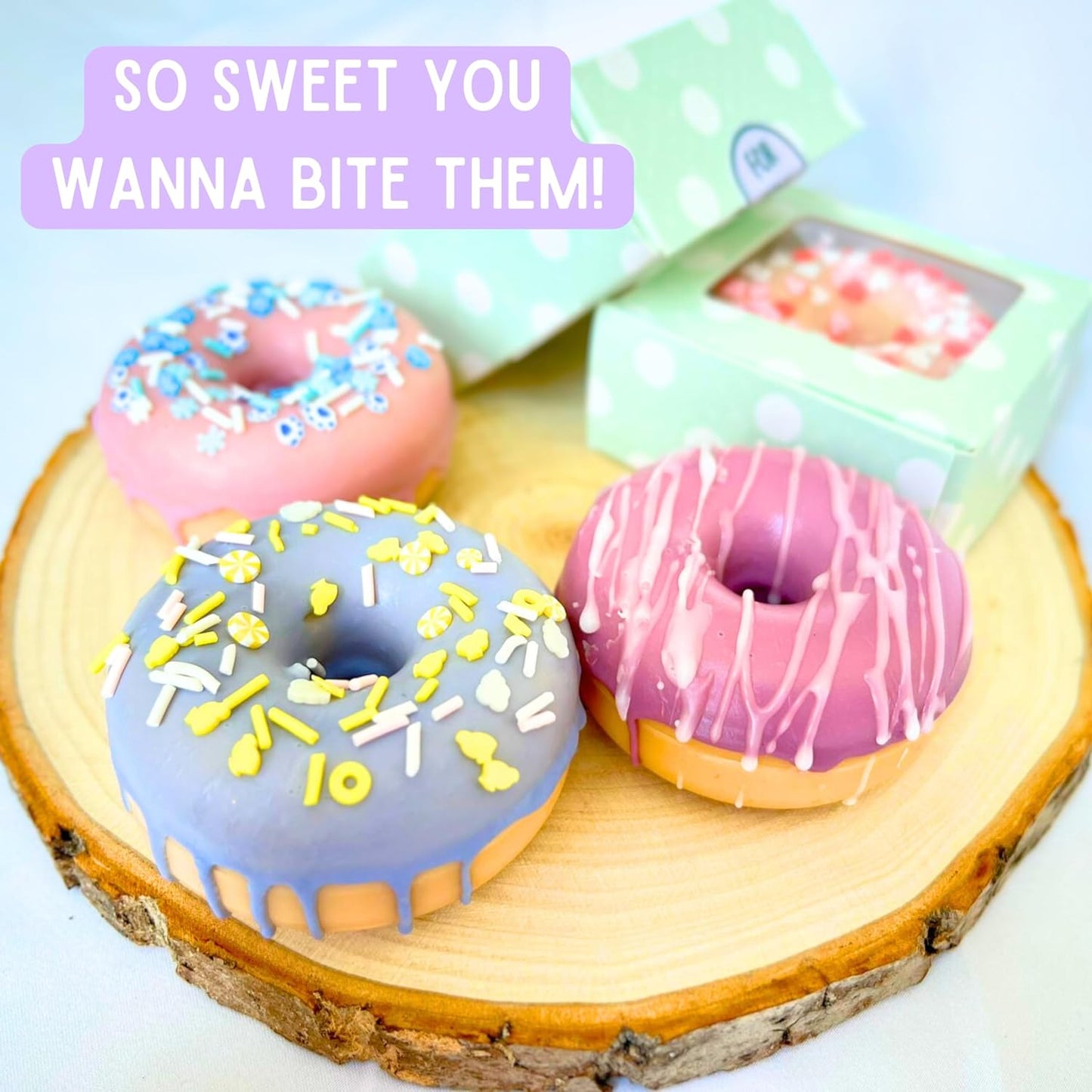 DIY Donut Soap Making Craft Kit for Kids, Teens, and Adults - Fun, Easy, Creative - Large Soap Donuts - Perfect Birthday & Holiday Gift - High Quality, Mess-Free, All-In-One Kit - Loved by All Ages!