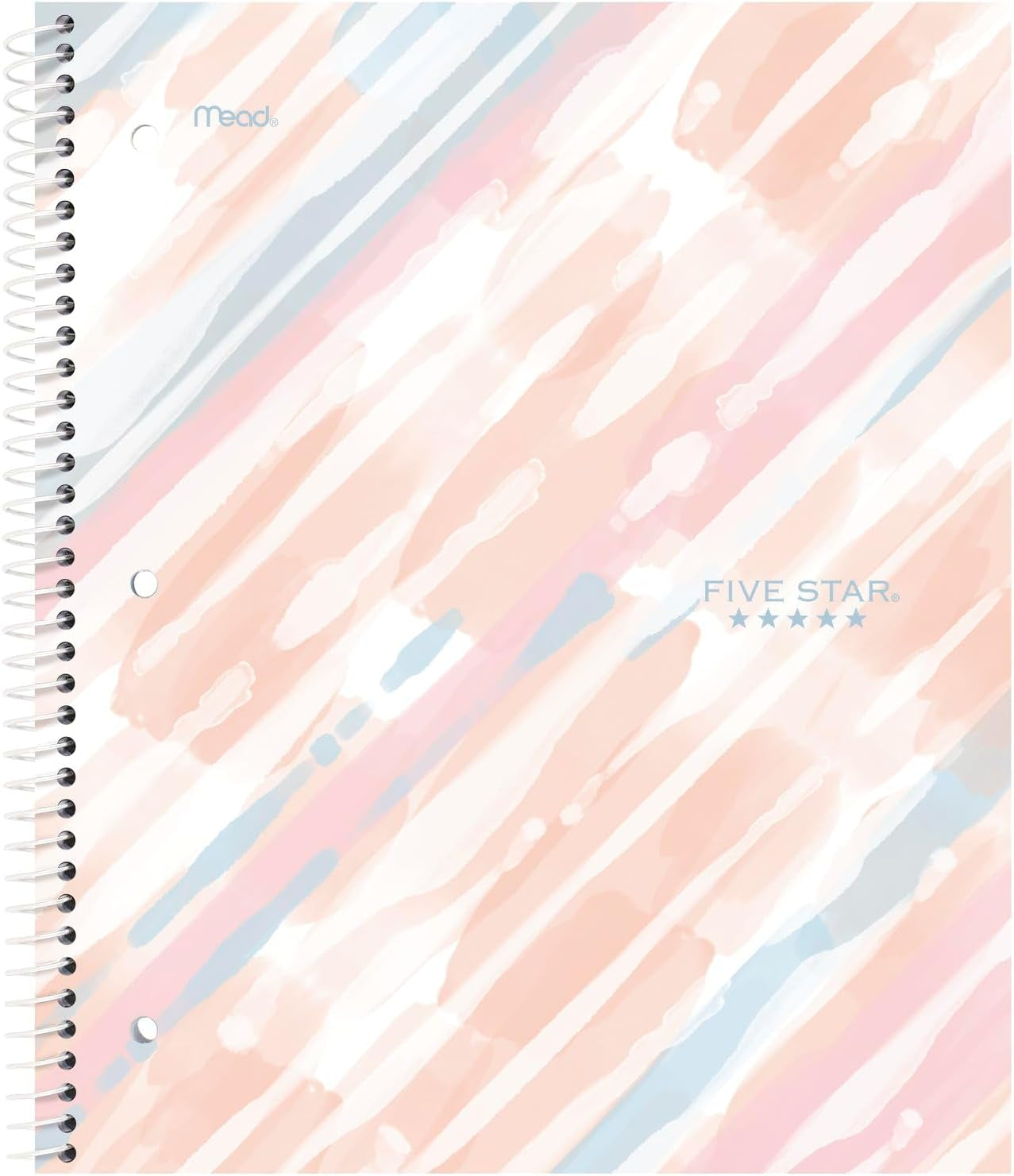 Spiral Notebooks + Study App, 2 Pack, 1 Subject, Wide Ruled Paper, 10-1/2" X 8", Brushy Move (930060FA-RSP)