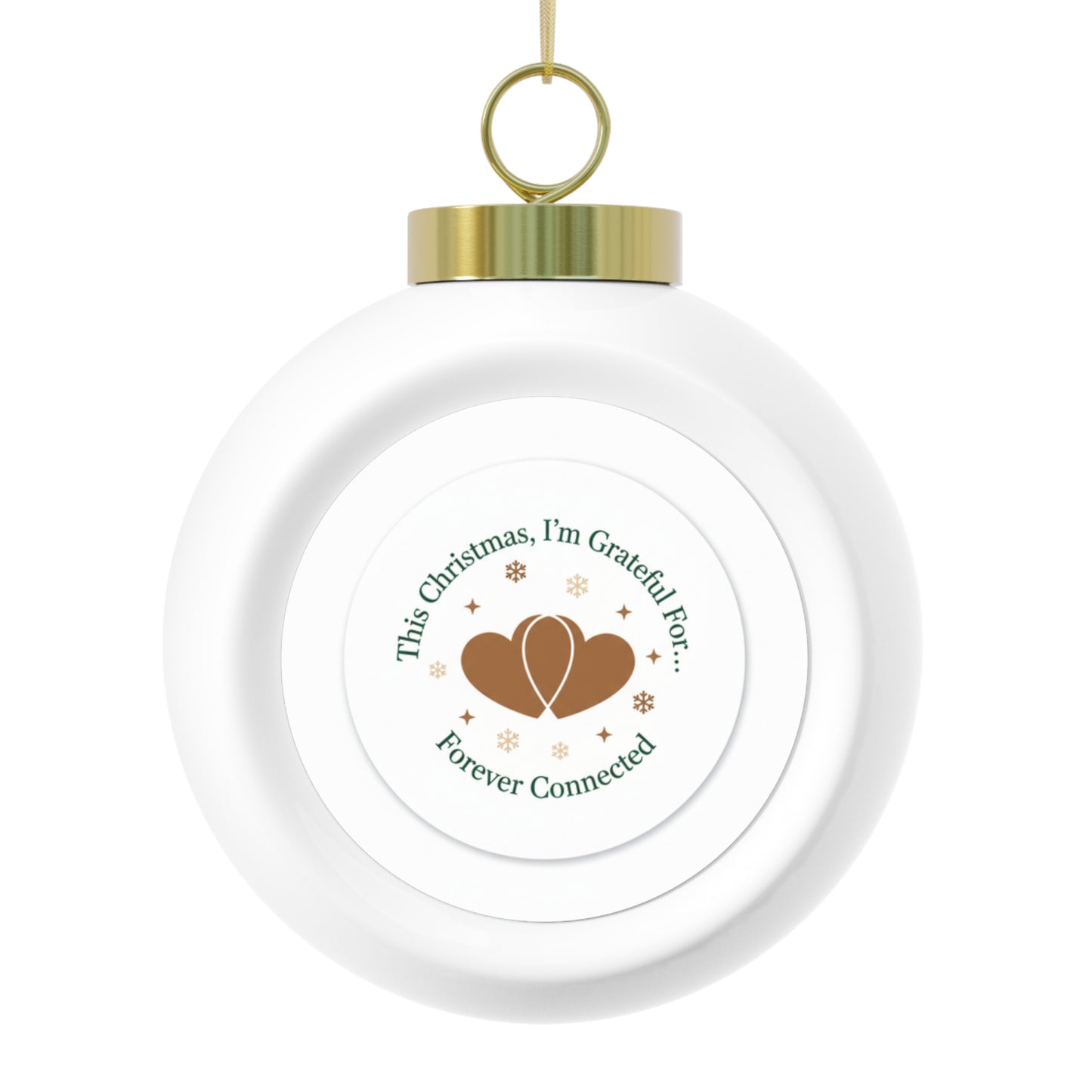 Christmas Ball Ornament — Forever Connected Keepsake