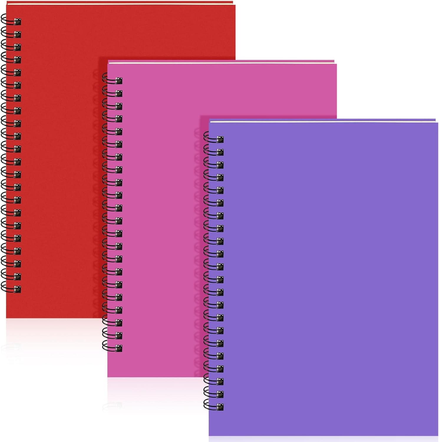 Spiral Notebook Bulk A5 College Ruled Journals Notebooks Lined 8.3 X 5.5 Inch Note Books Composition Writing Thick Paper Notebook for Office Business School Gifts Supplies(Multi Color, 18 Pcs)