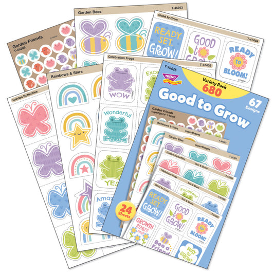 Good to Grow Sticker Variety Pack, 680 Count