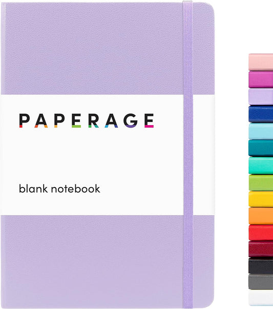 Blank Journal Notebook, (Lavender), 160 Pages, Medium 5.7 Inches X 8 Inches - 100 Gsm Thick Paper, Hardcover
