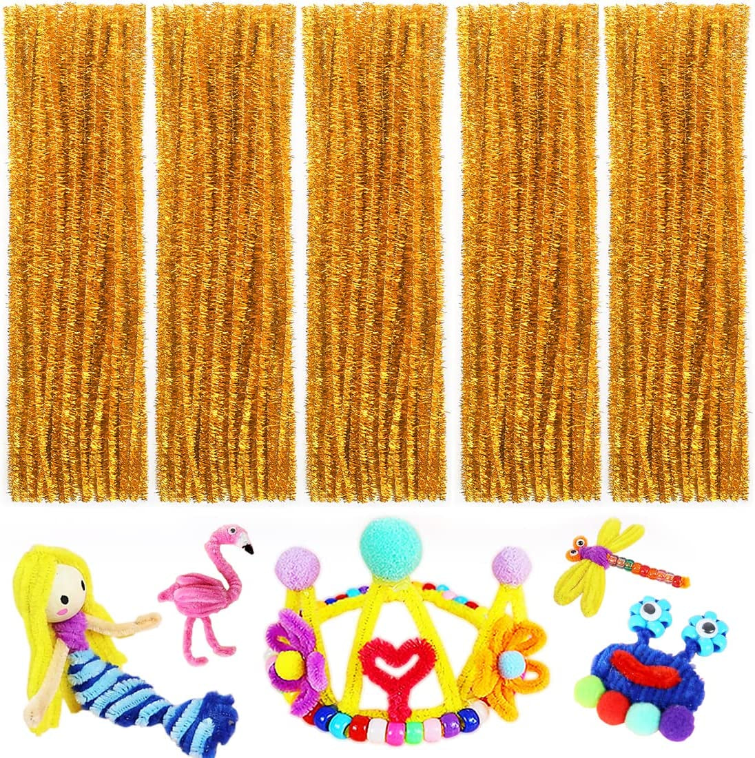 Pipe Cleaners, Pipe Cleaners Craft, Arts and Crafts, Crafts, Craft Supplies, Art Supplies (Orange)…