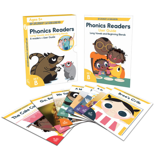 Spotlight on Reading Phonics Readers, Set B, 8 Books