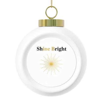 Ceramic Christmas Ball Ornament – Shine Bright