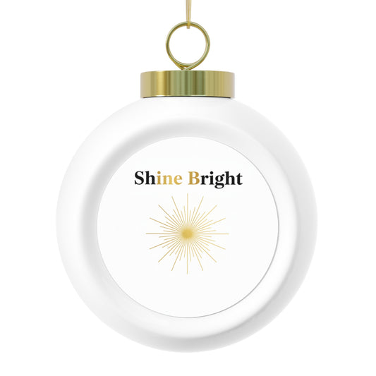 Ceramic Christmas Ball Ornament – Shine Bright