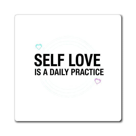 Self Love Gradient Affirmation | Aesthetic Sublimation Magnet | Galentine’s & Teen Gift | Y2K Gen Z Valentine Vibes