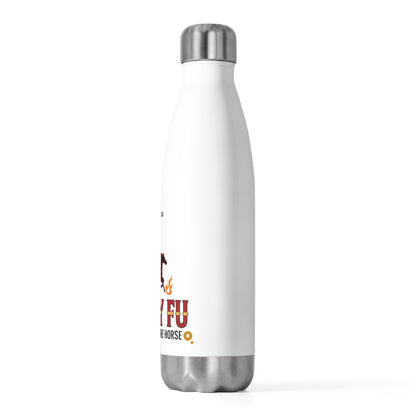 Lucky Fu Fire Horse 2026 | 20oz Insulated Stainless Tumbler Bottle | Lunar New Year Gift for Family & Friends | Bold Red Gold