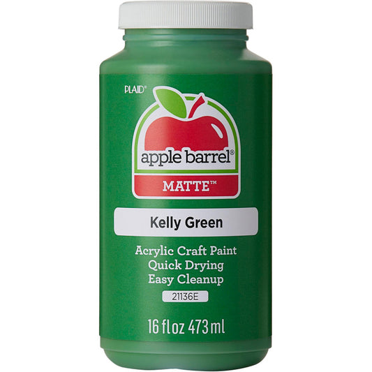 Acrylic Paint Matte, 16oz., Kelly Green