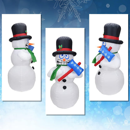 6FT High Christmas Inflatables Outdoor Shaking Snowman Big Yard Party Decoration (Shaking Snowman)