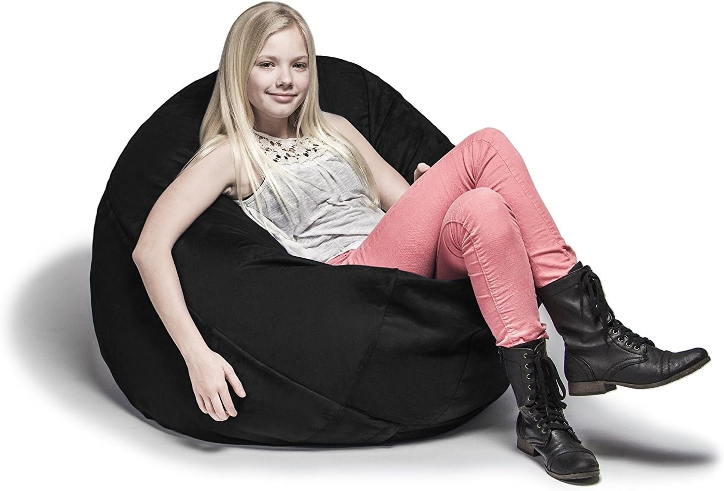 Cocoon 4 Foot Bean Bag Chair, Black