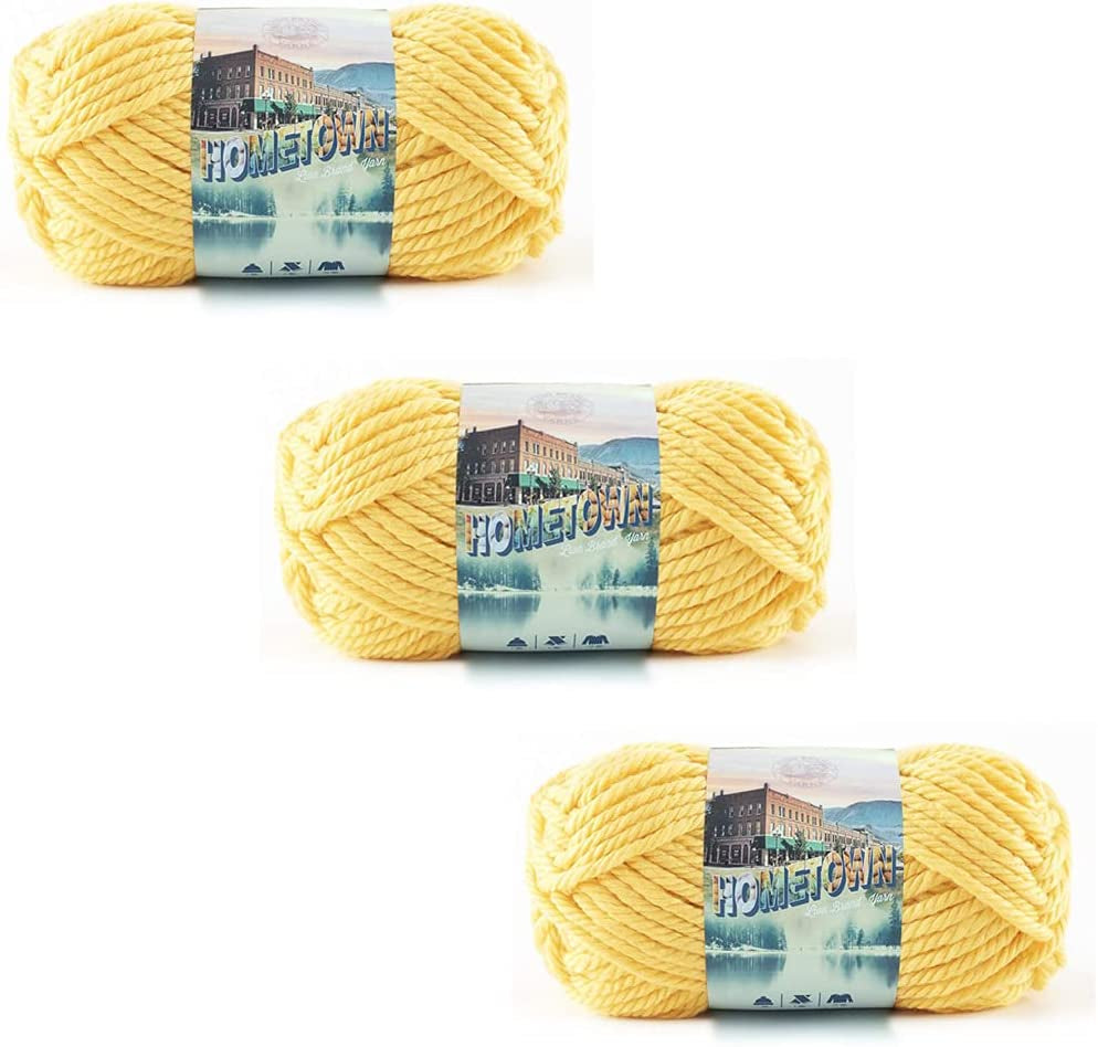 Hometown Yarn, Bulky Yarn, Yarn for Knitting and Crocheting, 1-Pack, Houston Cream