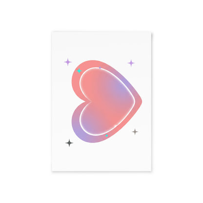 Gradient Blob Heart | Valentine & Holiday Greeting Card Set | Galentine, Lover, Friend, Family | Y2K Aesthetic