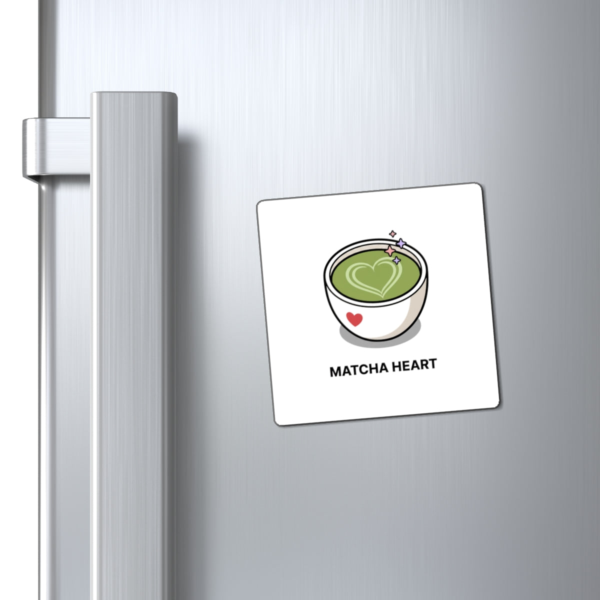 Matcha Latte Heart Foam Art | Cute Fridge Magnet Set for Cafe Decor | Galentine’s & Valentine Gift for Teens | Y2K Aesthetic