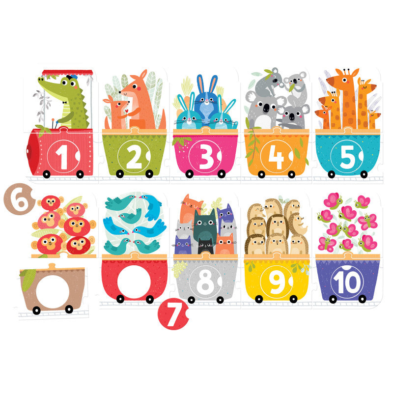 Make-a-Match Puzzle, Number Train, Age 3+