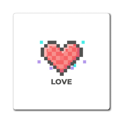 Pixel Heart Magnet | Retro Pixel Art Fridge Magnet for Decor | Valentine’s & Galentine’s Gift for Friends | Y2K Minimal