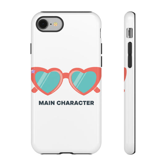 Heart-Shaped Sunglasses Y2K | iPhone 17 Slim Glossy Case | Valentine & Galentine Gift for Her | Pink Aesthetic