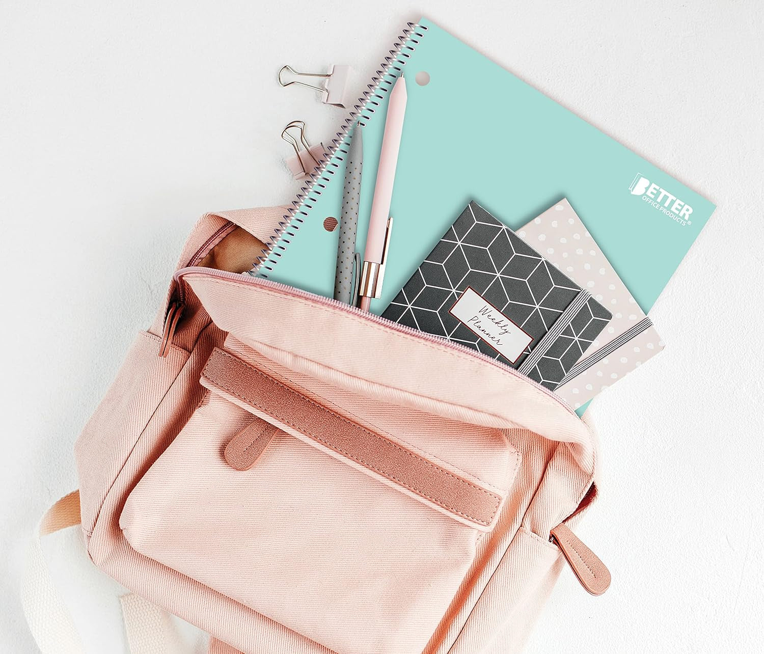 Spiral Notebooks, 6 Pack, 1 Subject, 70 Sheets, 10.5 X 8 Inches, 6 Assorted Pastel Colors (Wide Ruled)
