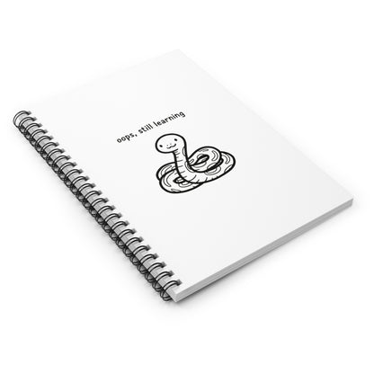 Spiral Journal Notebook, Baby Snake Cute, School Gift, Book Collector