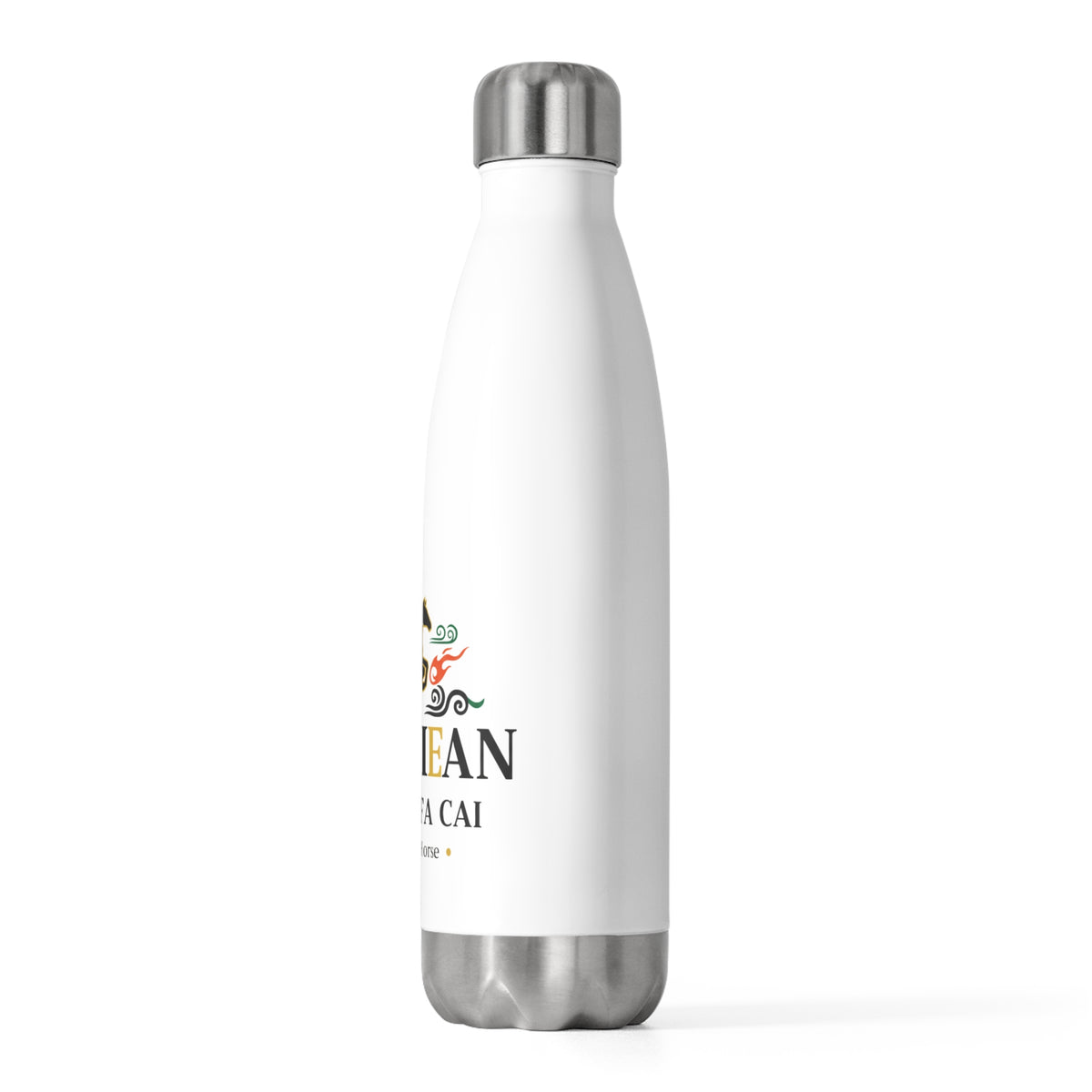 Xin Nian Gold Greeting | 20oz Insulated Stainless Steel Tumbler Bottle | Lunar New Year Gift for Family & Friends | Festive Lucky Gold
