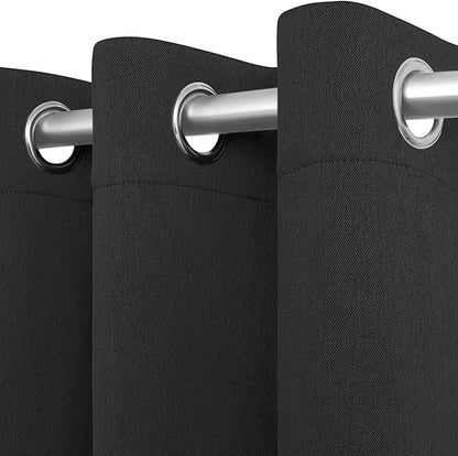 Blackout Curtains for Bedroom Pack of 2 Window Hanging Panels 84 inch Long