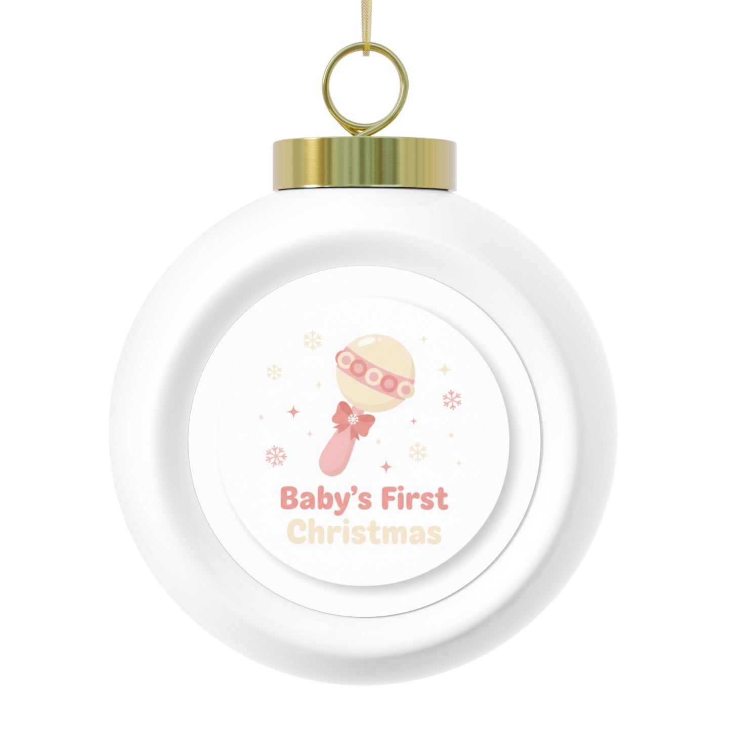 Christmas Ball Ornament Baby's First Christmas